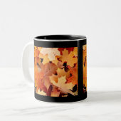 紅葉のコーヒー・マグ ツートーンマグカップ (正面左)