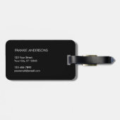 紅葉のシームレスなパタパーソナライズされたーン ラゲッジタグ (裏面横)