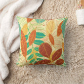 紅葉のシームレスなパターン クッション (ブランケット)