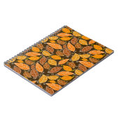 紅葉のシームレスなパターン、ヴィンテージ背景 ノートブック (左側)