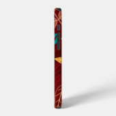 紅葉のシームレスパターン  iPhoneケース (左側面)
