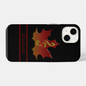 紅葉のハーモニー名 iPhoneケース (裏面横)