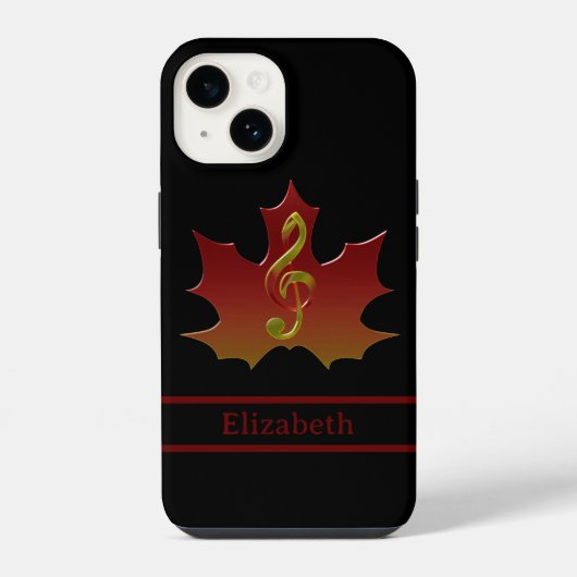 紅葉のハーモニー名 iPhoneケース (裏面)