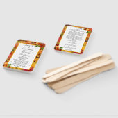 紅葉のパーソナライズ結婚式 プログラムハンドファン ハンドファン (組立なし)