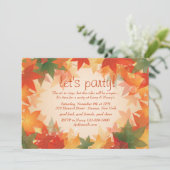 紅葉のパーティの招待状 招待状 (スタンド正面)