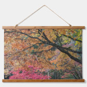 紅葉のボタニカルアート 吊り下げ型タペストリー (正面)