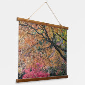 紅葉のボタニカルアート 吊り下げ型タペストリー (傾斜あり)