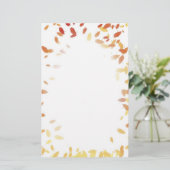 紅葉のボーダー文房具 便箋 (スタンド正面)