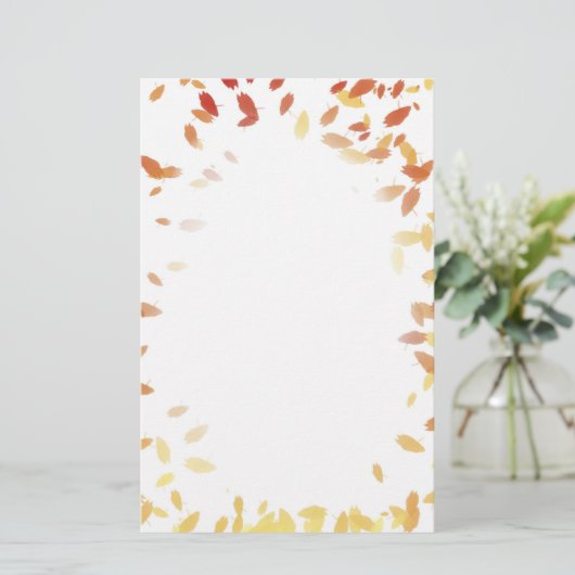 紅葉のボーダー文房具 便箋 (スタンド正面)