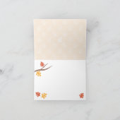 紅葉のメイソンジャー 結婚式のお礼カード サンキューカード (内部)