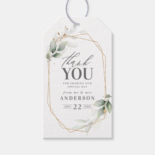 紅葉のラベルに結婚感謝 ギフトタグ (正面)