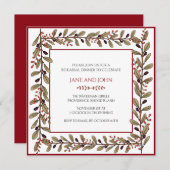 紅葉のリハーサルディナー招待状 招待状 (正面/裏面)