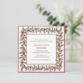 紅葉のリハーサルディナー招待状 招待状 (スタンド正面)