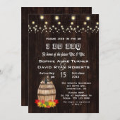 紅葉のワインバレルビュッフェ　秋のBBQ 招待状 (正面/裏面)