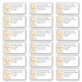 紅葉の個人名結婚前住所 シール (正面)