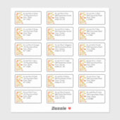 紅葉の個人名結婚前住所 シール (シート)