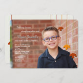 紅葉の写真の招待状 招待状 (正面/裏面)