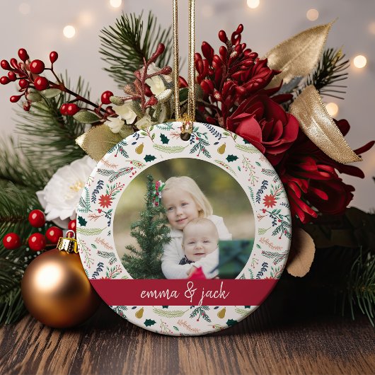 紅葉の写真 セラミックオーナメント