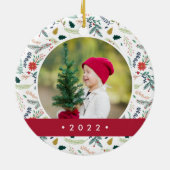 紅葉の写真 セラミックオーナメント (裏面)