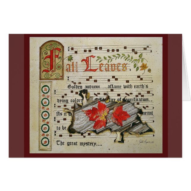 紅葉の原稿 (正面横)