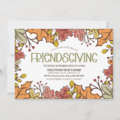 紅葉の友人夕食 招待状 (正面)