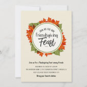 紅葉の友情/感謝祭の饗宴 招待状 (正面)