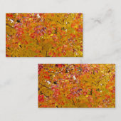 紅葉の名刺、紅葉、自然 名刺 (正面/裏面)