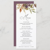 紅葉の多肉感謝祭の友情 メニュー (正面/裏面)