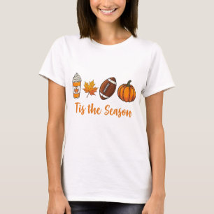 紅葉の季節だね アメリカンフットボール Tシャツ