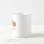 紅葉の季節のフットボール コーヒーマグカップ (中央)