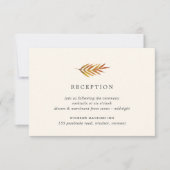 紅葉の季節のレセプションハガキ 招待状 (正面)