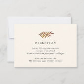 紅葉の季節のレセプションハガキ 招待状 (正面)