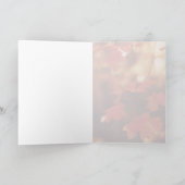 紅葉の季節の感謝を伝えるグリーティングカード サンキューカード (内部)