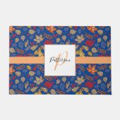 紅葉の家名表記 ドアマット (正面)