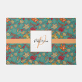 紅葉の家名表記 ドアマット (正面)