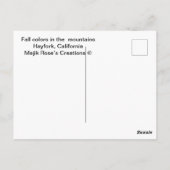 紅葉の山…...はがき ポストカード (裏面)