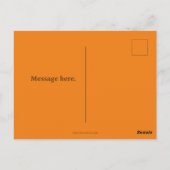 紅葉の幸せな感謝祭の挨拶 ポストカード (裏面)