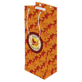 紅葉の幸せな感謝祭 ワインギフトバッグ (裏面アングル)