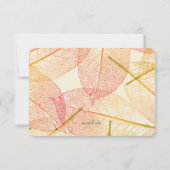 紅葉の応答カード 出欠カード (裏面)