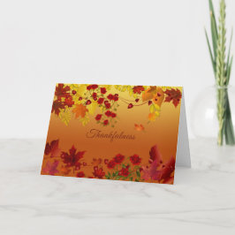 紅葉の感謝祭またはすべての行事カード シーズンカード