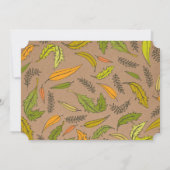 紅葉の感謝祭ディナーパーティー招待状 招待状 (裏面)