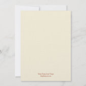 紅葉の感謝祭ディナー招待状 招待状 (裏面)