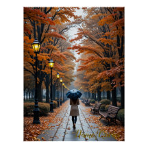 紅葉の散歩道 - 黄金色の葉の小径