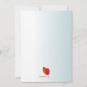 紅葉の旗の写真を保存 日程を発表 招待状 (裏面)