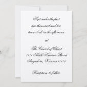 紅葉の木 ウェディング 招待状 (裏面)