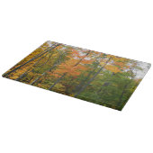 紅葉の木 秋の自然写真 カッティングボード (角)