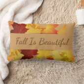 紅葉の枕秋は美しいです ランバークッション (ブランケット)