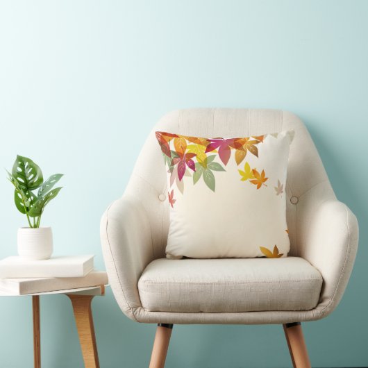 紅葉の枕 クッション (椅子)