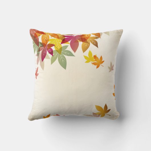 紅葉の枕 クッション (裏面)