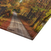 紅葉の林道 カッティングボード (角)